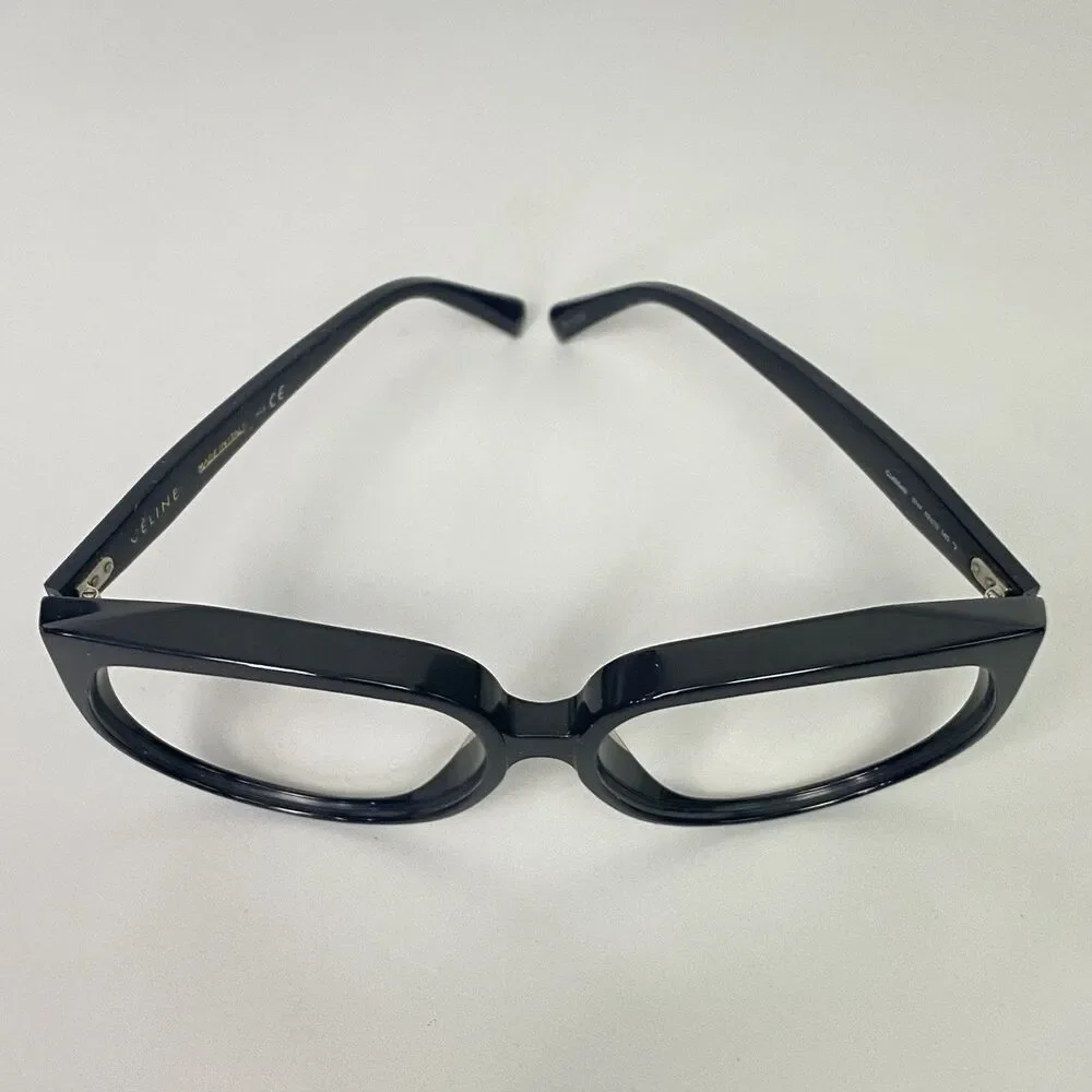 CELINE CL40048I 01W Black Oversized Eyeglasses Frames 62-15 140 Butterfly Italy